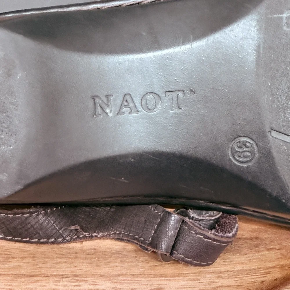 Naot‎ Shoes Womens Size 39 Leather Strappy Slingback Platform Comfort Sandals